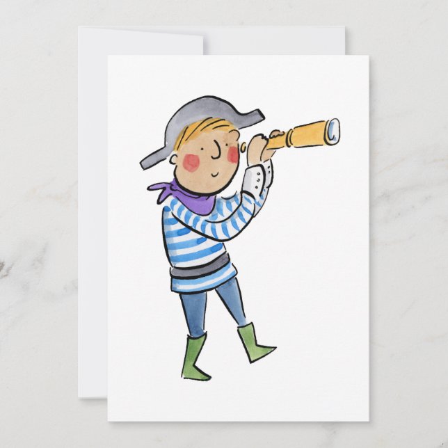 Invitación Pirata (Anverso)