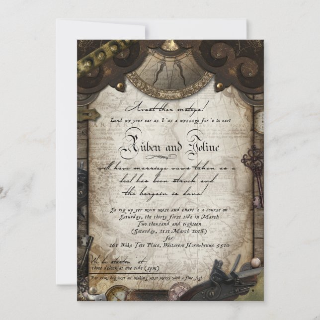 Invitación pirata (Anverso)