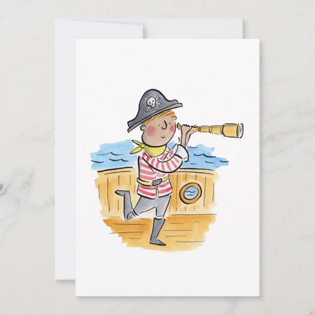 Invitación Pirata (Anverso)