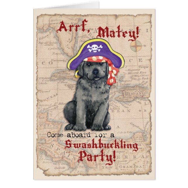 Invitación pirata de Black Lab (Frente)