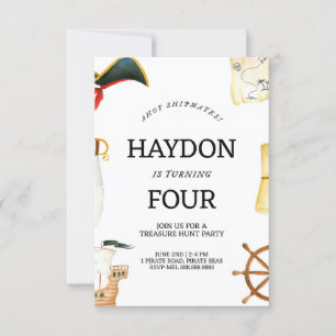 Invitación pirata de cumpleaños para niños