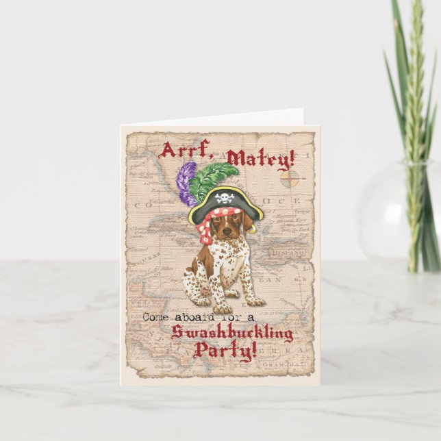 Invitación pirata de punteros alemanes de corto al (Anverso)