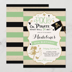 Invitación Pirata De Viernes De Píxe Y Pirata