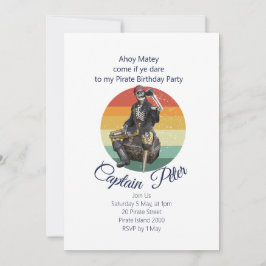 Invitación Pirata fiesta