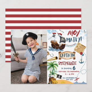 Invitación Pirate birthday party