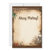 Pirate Skull habla como un cumpleaños de piratas