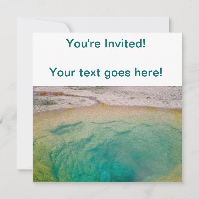 Invitación Piscina de gloria de la mañana (Anverso)