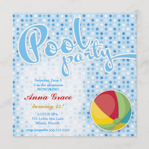 Invitación Piscina GC Fiesta Beach Ball