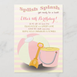 Invitación Piscina Lemonade Fiesta de cumpleaños