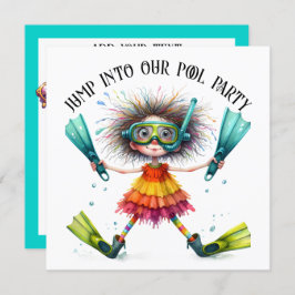 Invitación PISCINA o FIESTA de playa