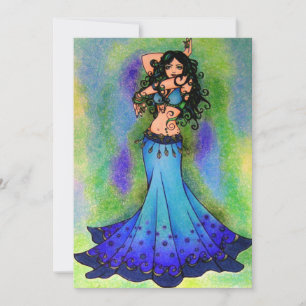 Invitación Piscis bailarina del vientre Signo Astrológico Dan