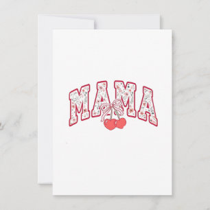 Invitación Piso de Día de la Madre Mama est 2025 Coquette