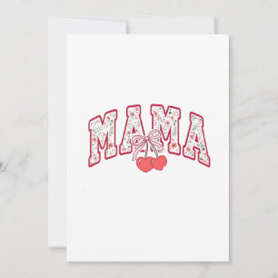 Invitación Piso de Día de la Madre Mama est 2025 Coquette