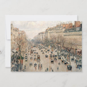 Invitación Pissarro - Boulevard Montmartre, Sol de Tarde