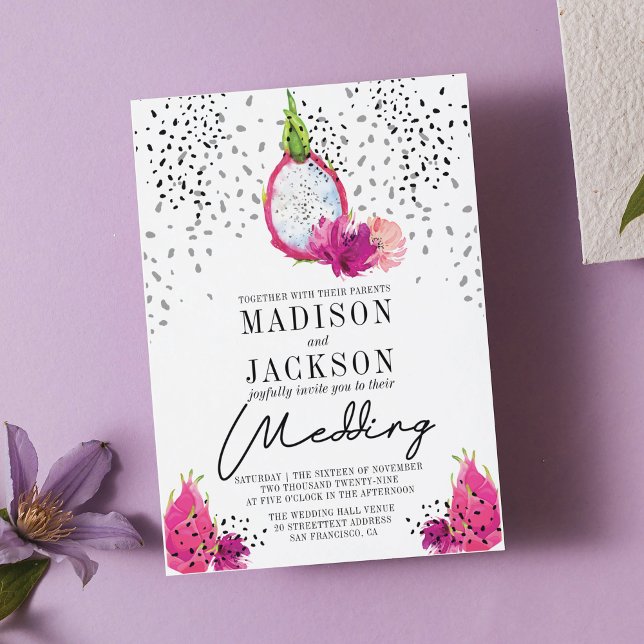 Invitación Pitaya Elegant Wedding (Subido por el creador)