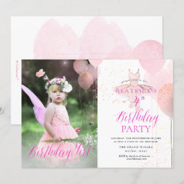 Invitación PixDezine CUALQUIER EDAD, Chica del cumpleaños Bal