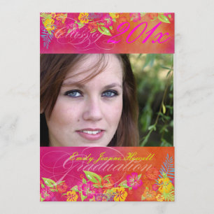 Invitación PixDezine Hawaiian Shaved Ice, Graduaciones 2011