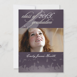 Invitación PixDezines 2011 Graduación/Foto/Gorra+Toga