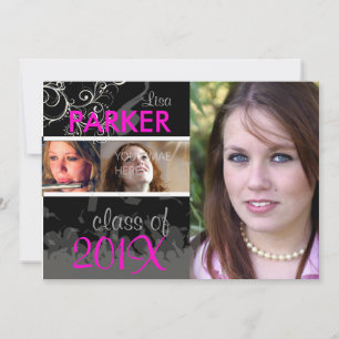 Invitación PixDezines 2011 Graduación/Foto/Gorra+Toga