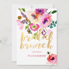 Invitación PixDezines acuarela Floral Brunch/DIY