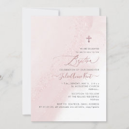 Invitación PixDezines Alcohol Rubor Rosa Rosa Rosa Dorado Bau