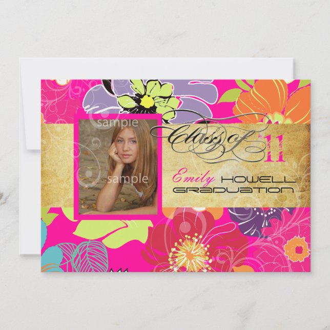 Invitación PixDezines Alegre Graduación 2011 (Anverso)