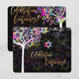 Invitación PixDezines Árbol de vida Mitzvah/Recepción