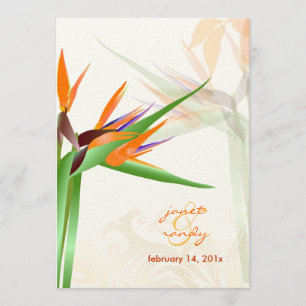 Invitación PixDezines AVE DEL PARAÍSO/DIY Color de fondo