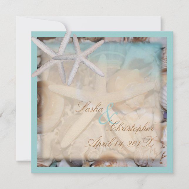 Invitación PixDezines Bajo el Mar, Estrella de Mar/Invitacion (Anverso)