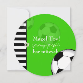 Invitación PixDezines, bar de fútbol de color mitzvah/DIY