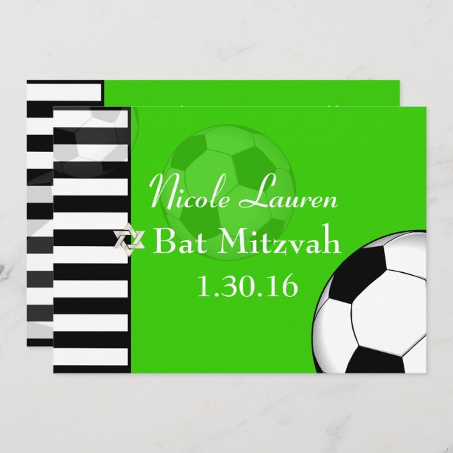 Invitación PixDezines Bat Mitzvah (Anverso / Reverso)