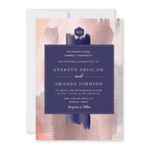 PixDezines Bloque de Color Azul Marino Rosa Oro Pl