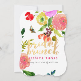 Invitación PixDezines Bridal Brunch Ranunculus/DIY Bckgrnd