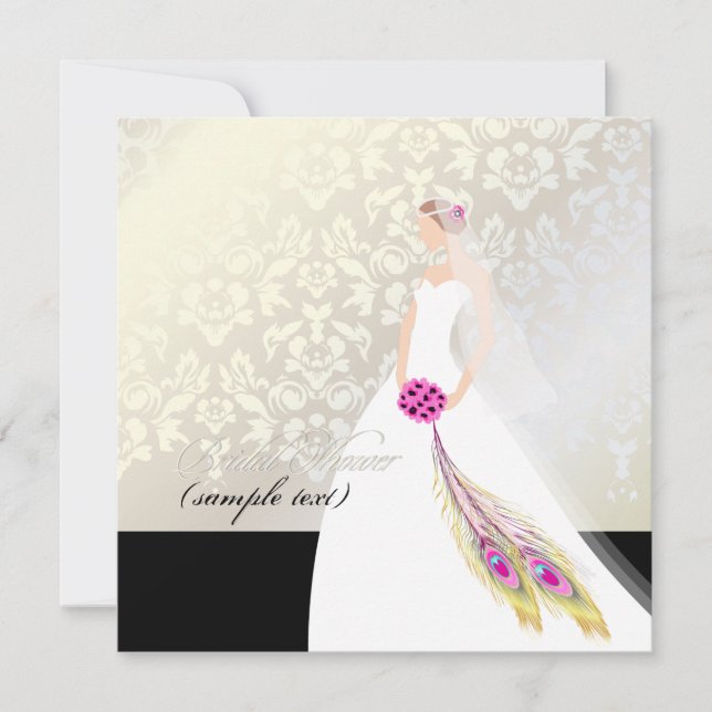 Invitación PixDezines Bride 2 B (Anverso)