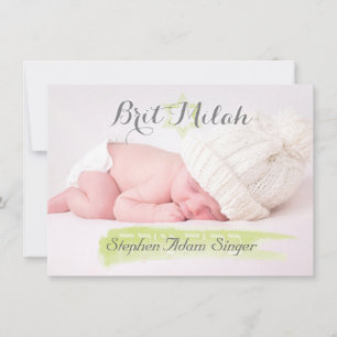 Invitación PixDezines brit milah/fotograma+estrellas/color di