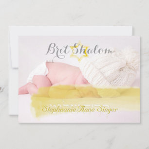 Invitación PixDezines brit shalom/marco de foto+estrellas/col