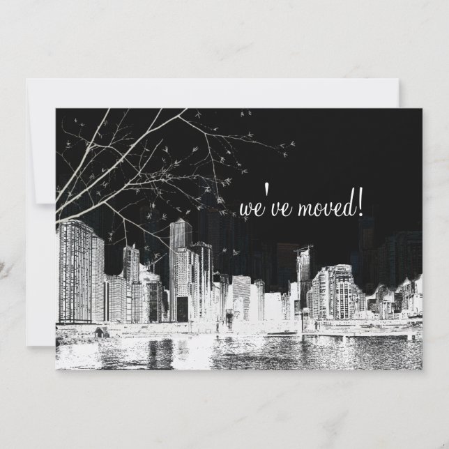 Invitación PixDezines Chicago Lakeshore/móvil (Anverso)