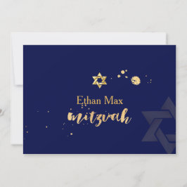 Invitación PixDezines color DIY/estilo Script/barra Mitzvah