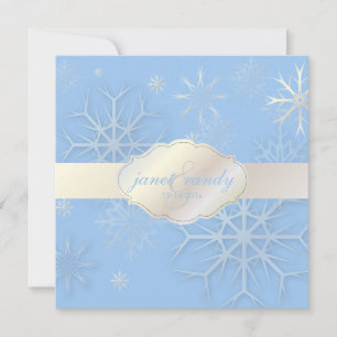 Invitación ¡PixDezines Copos de nieve, boda de invierno/DIY c