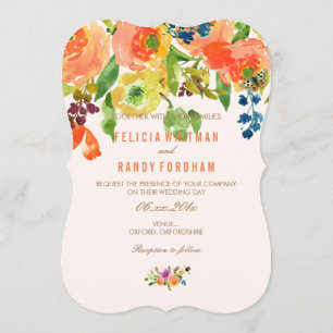 Invitación PixDezines Coral Ranunculus/DIY fondo