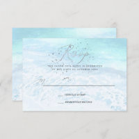 PixDezines Crystal Blue Shoreline, Sand n Sea RSVP