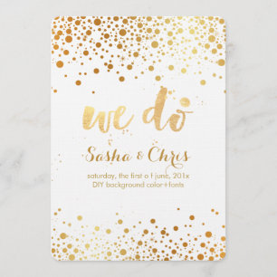 Invitación PixDezines deslumbrado/falso evento de oro/día