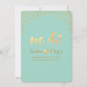 Invitación PixDezines deslumbrado/falso evento de oro/día