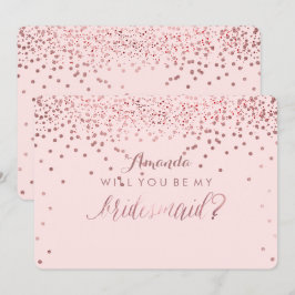 Invitación PixDezines Deslumbrado Rosa Oro Te... Noviaria
