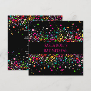 Invitación PixDezines Deslumbrados/Espectros Neon/Mitzvah Bat