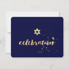 Invitación PixDezines deslumbrados/oro/Bar Mitzvah/recepción