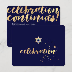 Invitación PixDezines deslumbrados/oro/Bar Mitzvah/recepción