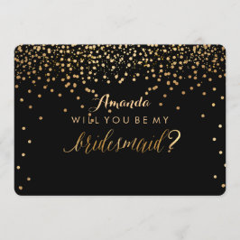 Invitación PixDezines Deslumbró Faux Gold Will You... Bridesm