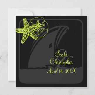 Invitación PixDezines diy color/Starfish/Beach+Cruise Ship