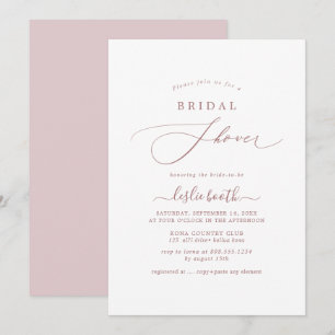 Invitación PixDezines DIY Colores Dusty Rose Despedida de sol
